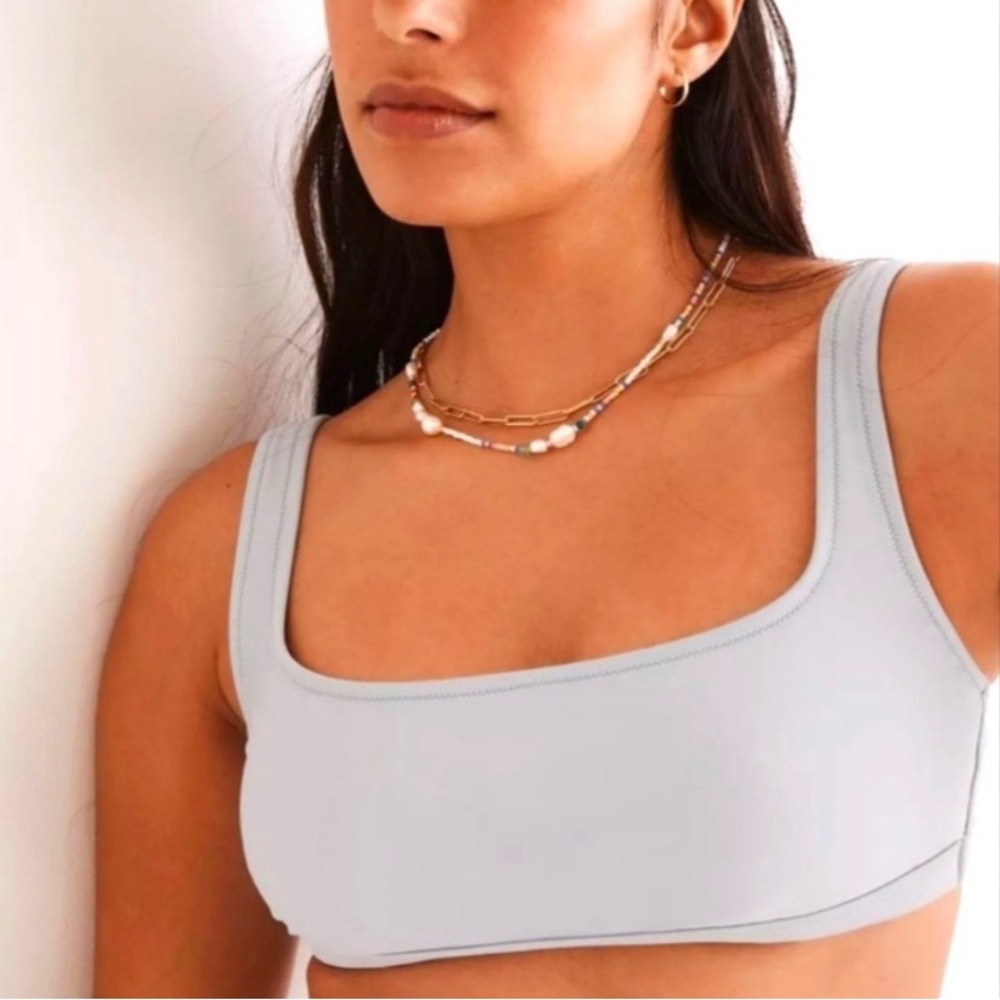 NWT Madewell Second Wave Balconette Bikini top size Large